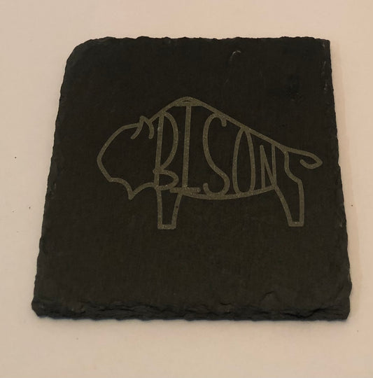 Bison Slate Coaster