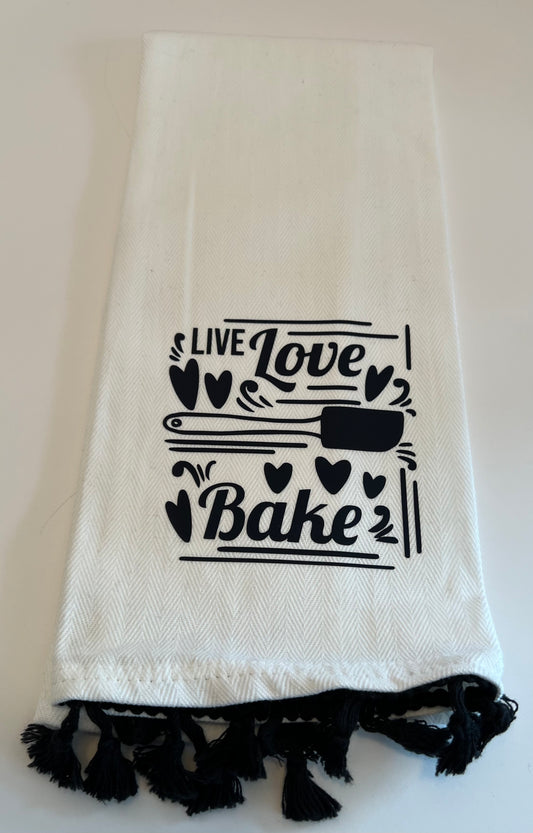 Live Love Bake Dish Towel