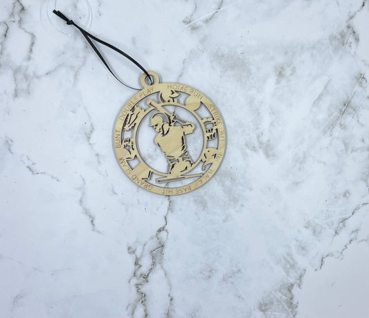 Female Softball Ornament
