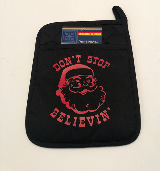 Believin Santa Pot Holder