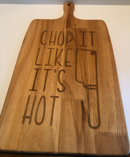 Chop It Engraved Cutting Board