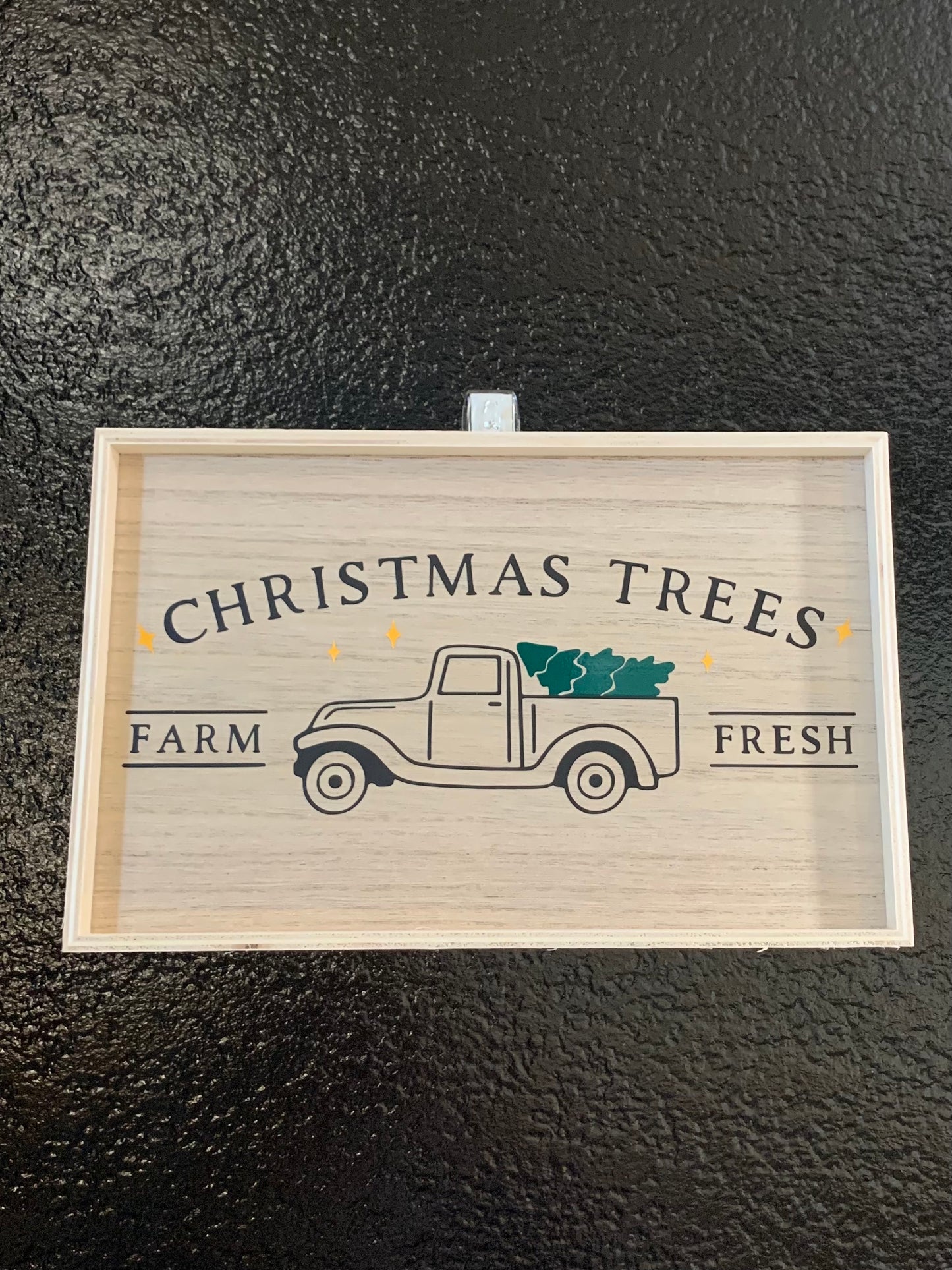 Christmas Tree Truck Wood Sign