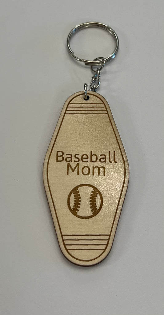 4” Baseball Mom Key Chain