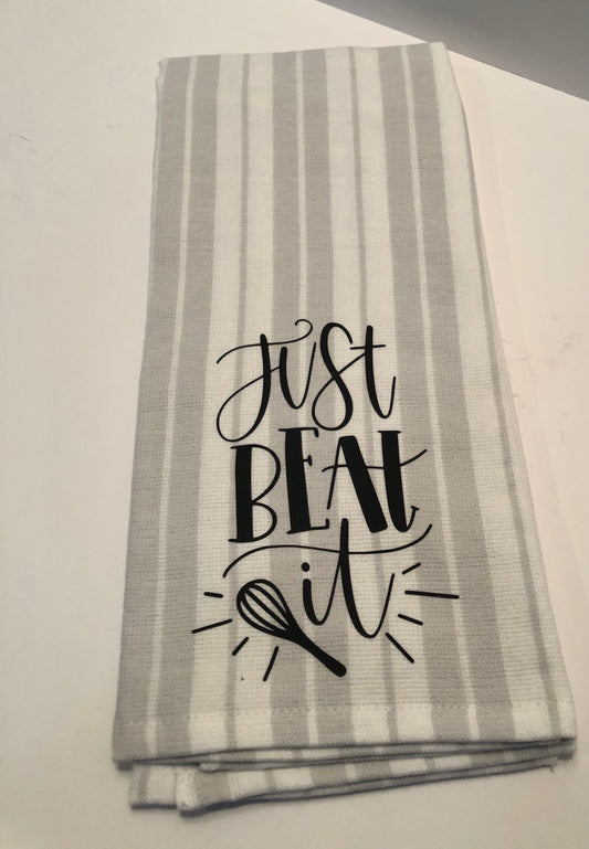 Just Beat It Kitchen Towel