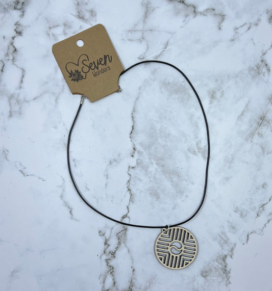 Large Geometric Chevron Necklace