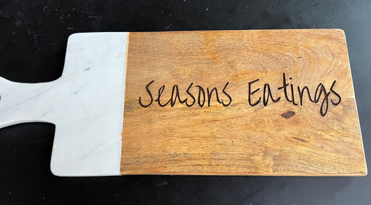 Seasons Eatings Large Marble Charcuterie Board
