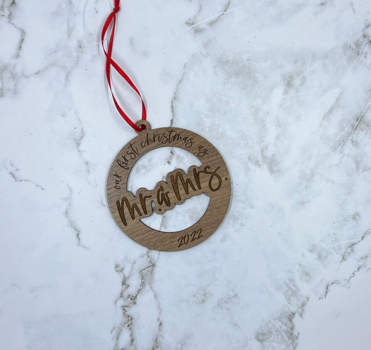 First Christmas Mr & Mrs Ornament
