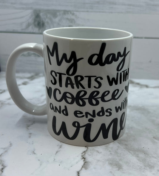 My Day Starts Coffee Mug
