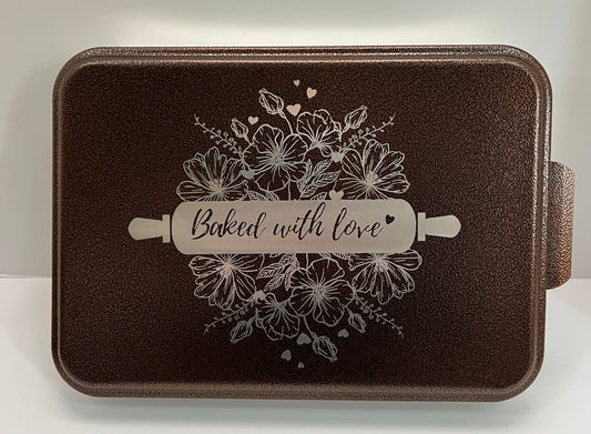 Baked With Love Engraved Cake Pan