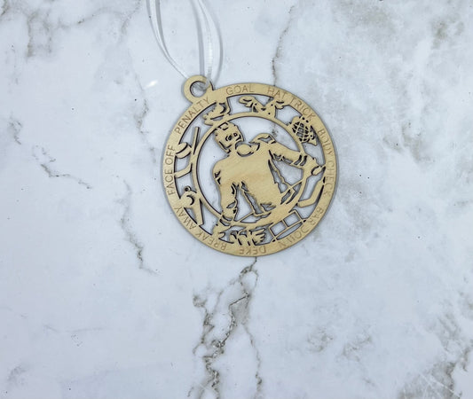 Female Hockey Ornament