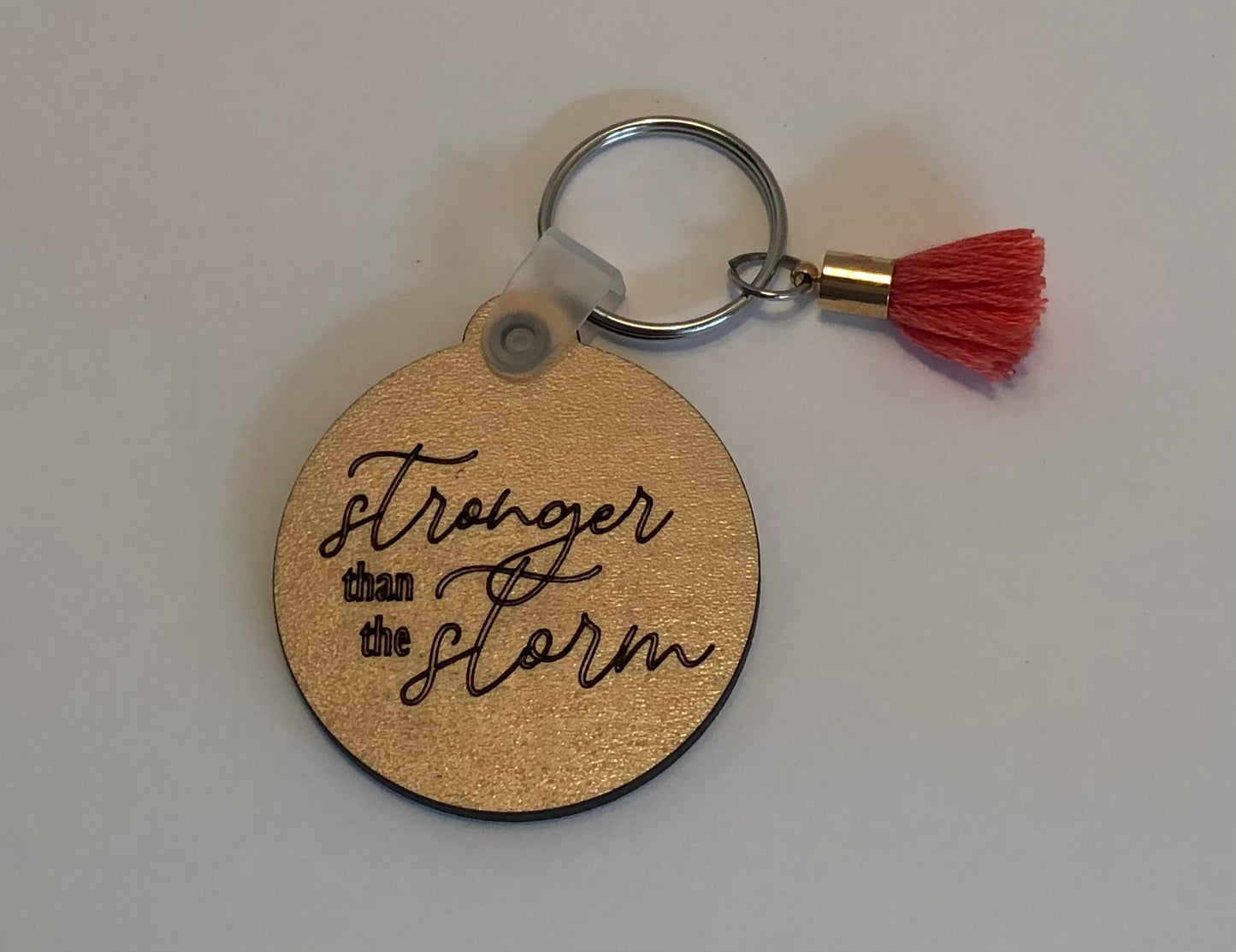 Stronger Than The Storm Key Chain