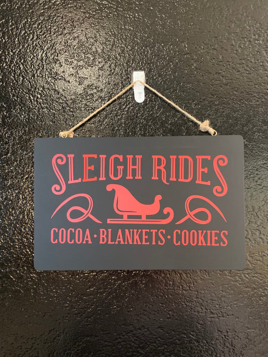 Sleigh Ride / Thanksgiving Reversible Sign