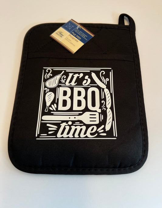 It’s BBQ Time Pot Holder