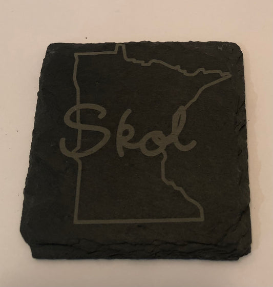 MN SKOL Slate Coaster