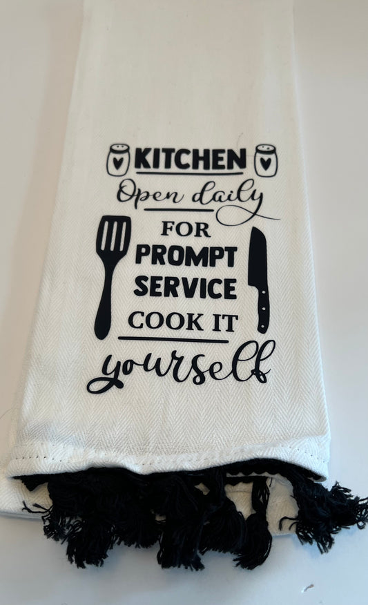 Kitchen Open Daily Kitchen Towel