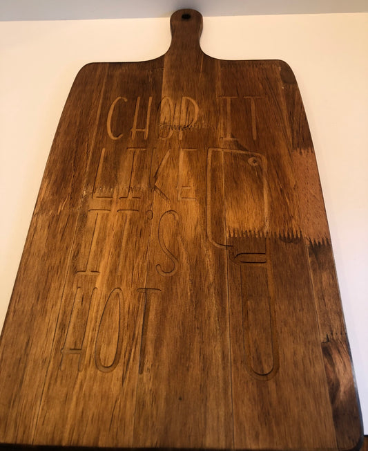 Chop It Engraved Cutting Board