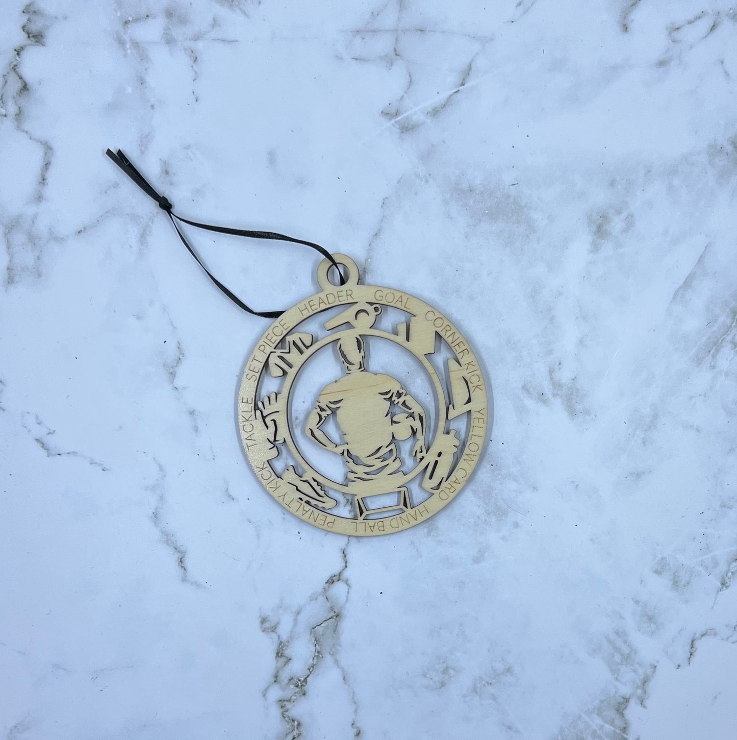 Male Soccer Ornament