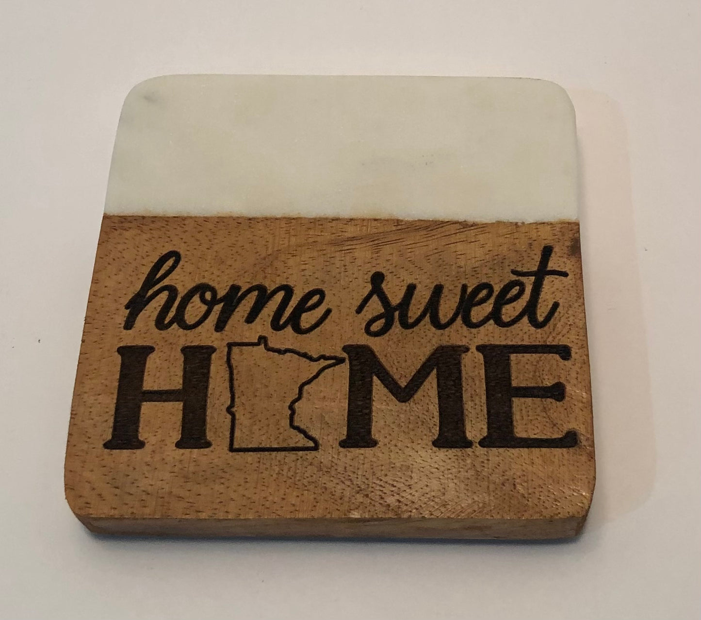 MN Home Sweet Home Marble Coaster