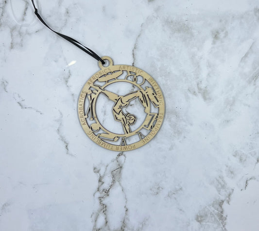 Female Gymnastics Ornament