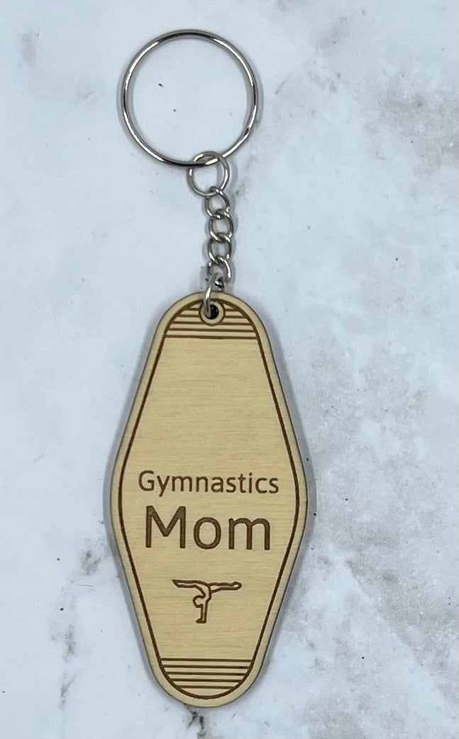 Gymnastics Mom Keychain