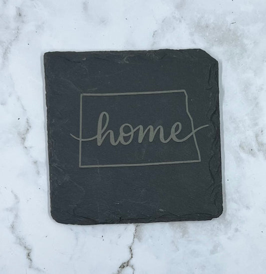 ND Home Slate Coaster