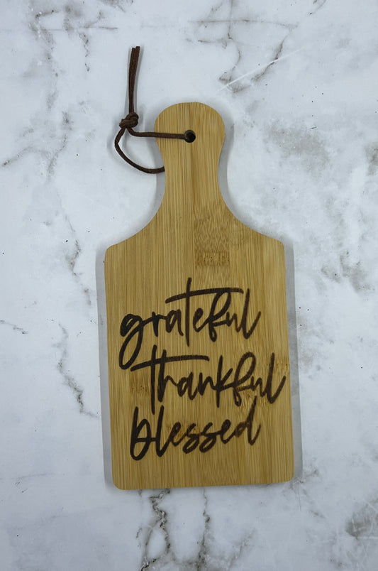 Grateful Thankful Blessed Paddle