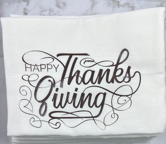 Happy Thanksgiving Dish Towel