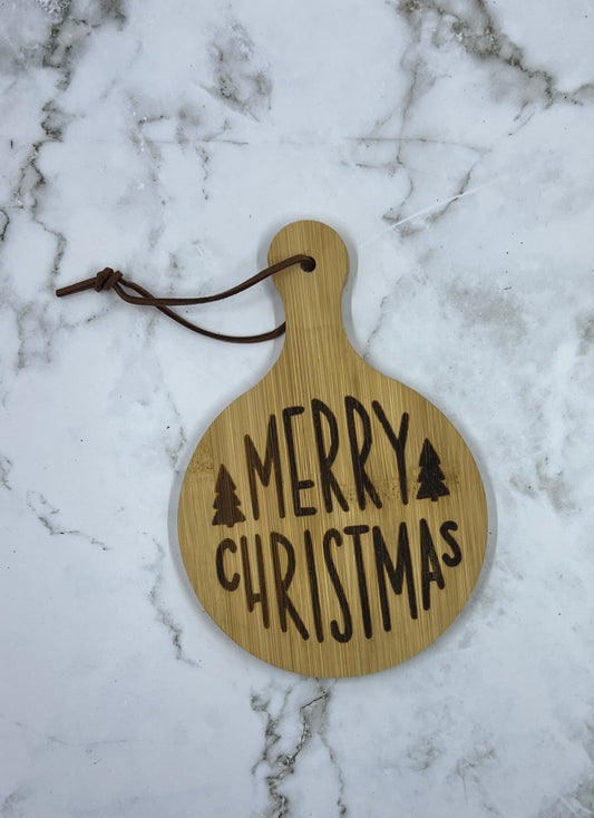 Merry Christmas Tree Paddle