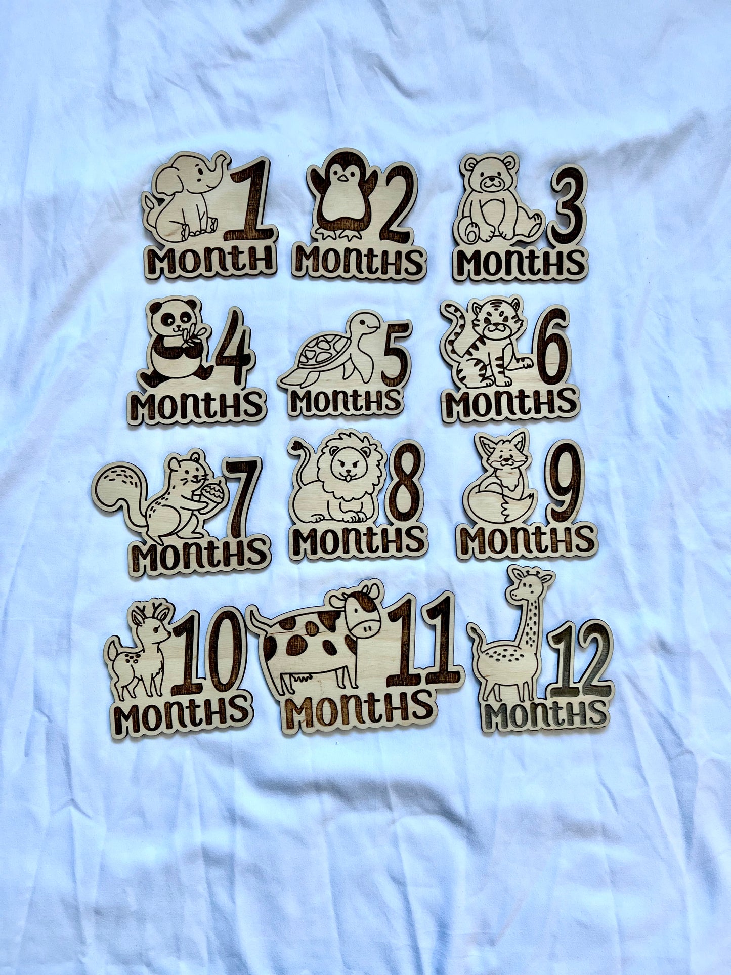 Baby Animals Monthly Milestones