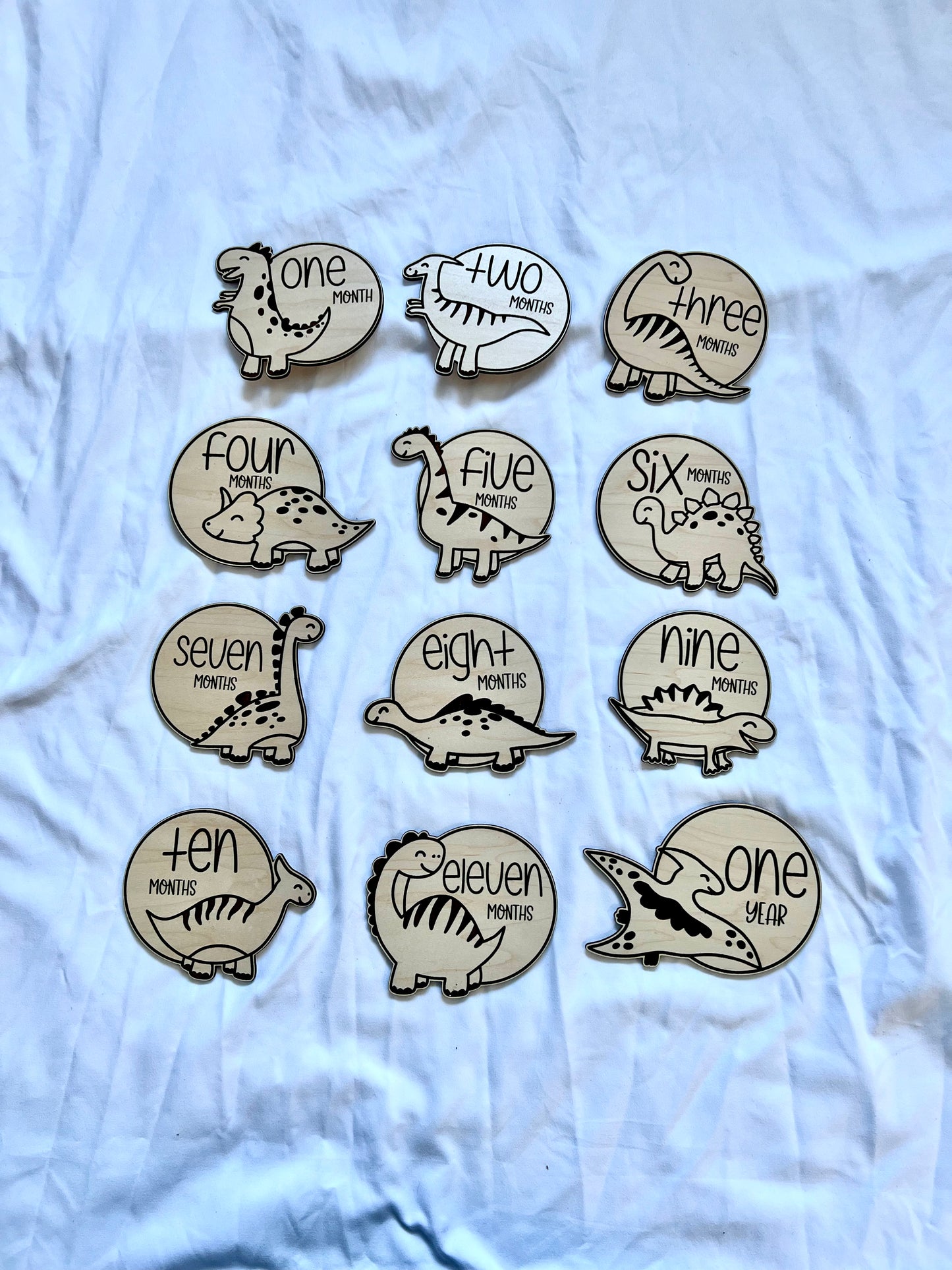 Baby Dinosaur Monthly Milestones